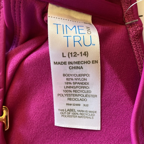 Purple Time & Tru Bikini Top - Picture 3 of 8